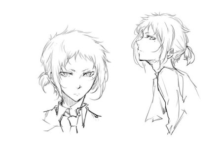 Акутагава Рюноскэ карандашом