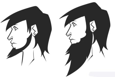 Аниме мужик с бородой