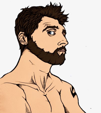 Бородатые мужчины мультяшные