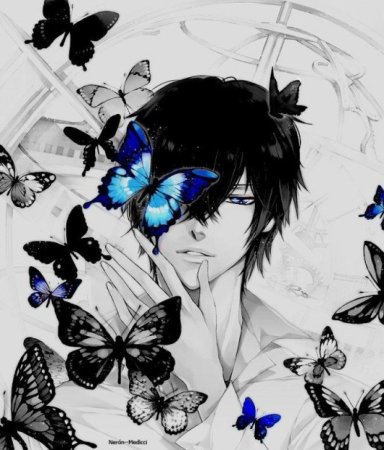 Аниме бабочка