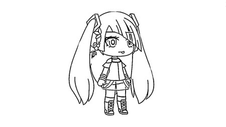 Раскраски гача лайф аниме