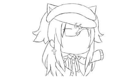 Рисунки для срисовки гача волосы