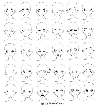 Манекен лица для рисования