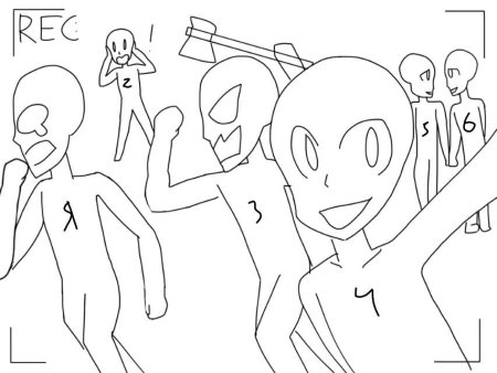 Манекены для рисования друзья