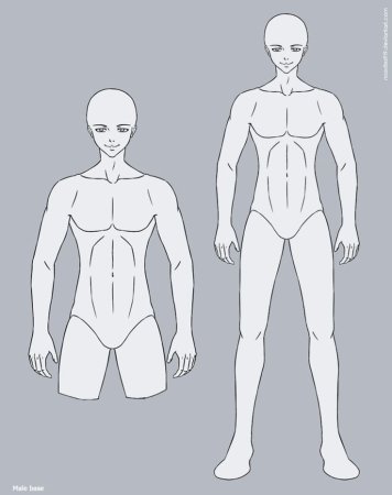 Аниме Base male референс