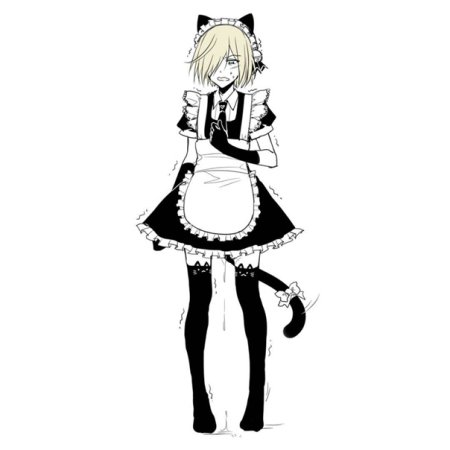 Юрио Плисецкий в платье горничной