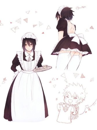 Аниме мальчики в костюме горничной