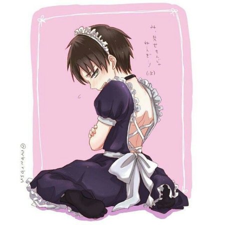 Аниме парни в костюмах горничных