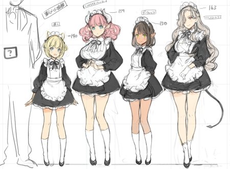 Хаджиме Хината в платье горничной