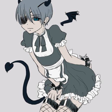 Саске Учиха в костюме горничной