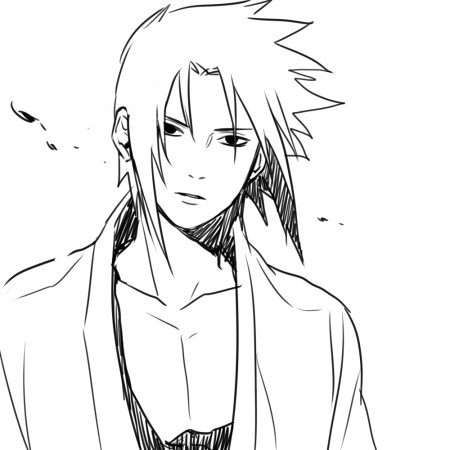 Саске Учиха скетч
