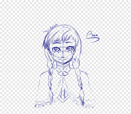 Line Art девушка тише