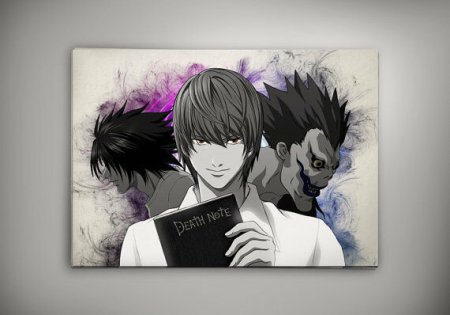 Плакат аниме тетрадь смерти