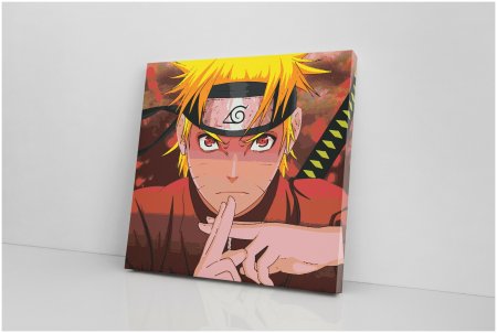 Аниме на холсте акриловыми красками
