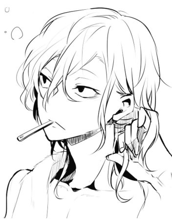 Чуя Накахара с Чупа чупсом