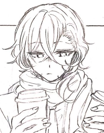 Чуя Накахара набросок