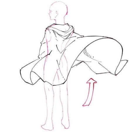 Позы для рисования в накидке