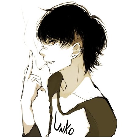 Курящие аниме парни