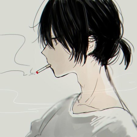 Курящие аниме парни