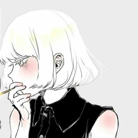 Аниме девушка с сигаретой