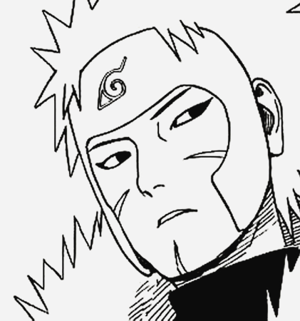 Тобирама Сенджу черно белое