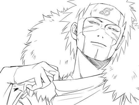 Тобирама Сенджу чёрно белые