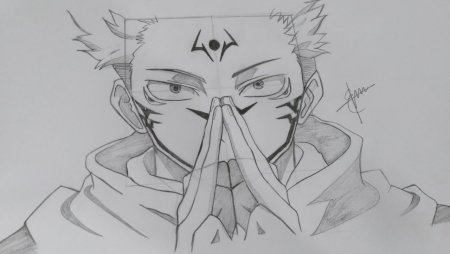 Юджи Итадори скетч