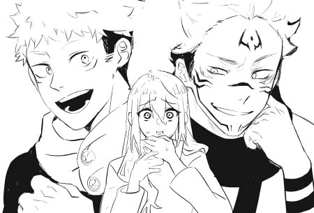 Раскраска аниме магическая битва