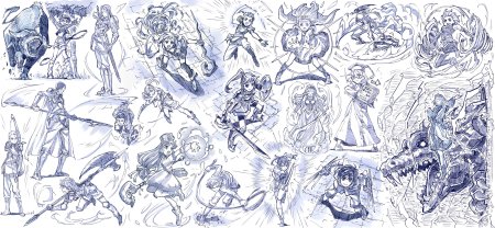 Магические позы для рисования