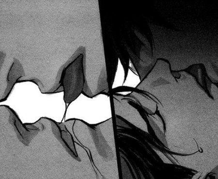 Аниме поцелуй с языком