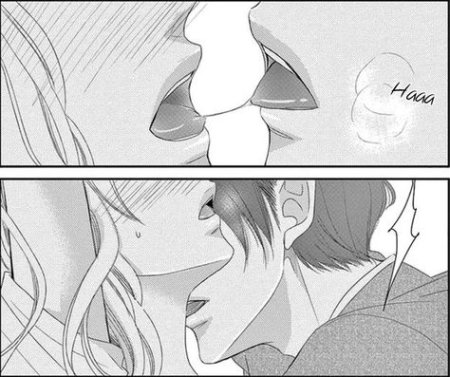 Аниме поцелуй с языком