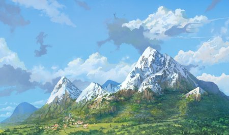 Горы иллюстрация