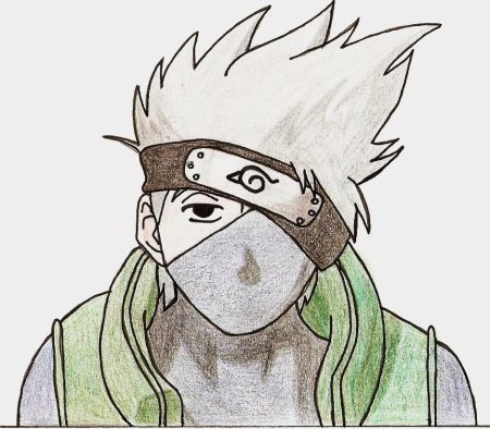 Какаши сенсей для срисовки