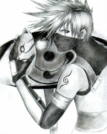 Рисунки аниме Наруто Какаси