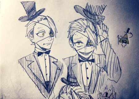 Гравити Фолз Билл человек девушка