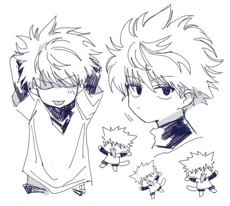 Киллуа Хантер рисунок