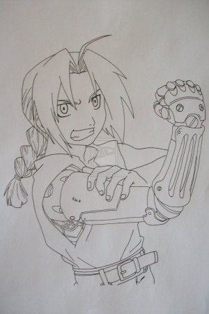 Стальной алхимик для срисовки