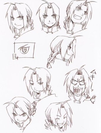 Стальной алхимик Манга скетчи