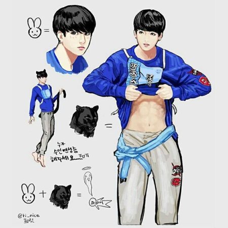 Чонгук БТС пресс арт