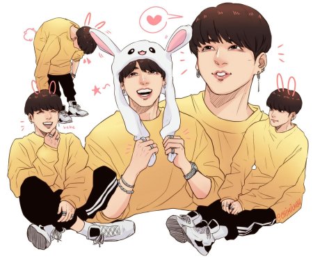 BTS Чонгук и Чимин аниме