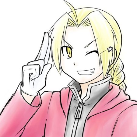 Стальной алхимик для срисовки