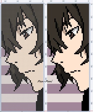 Вышивка крестом аниме персонажей