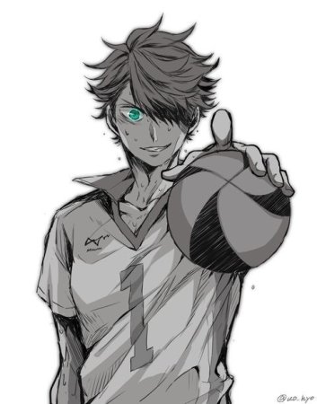 Аниме волейбол Tooru Oikawa