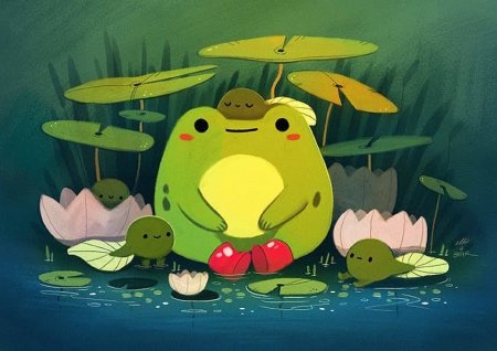 Милая лягушка аниме
