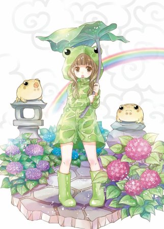 Девушка в костюме лягушки аниме