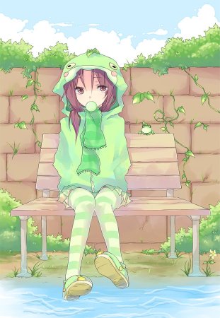 Девочка лягушка аниме