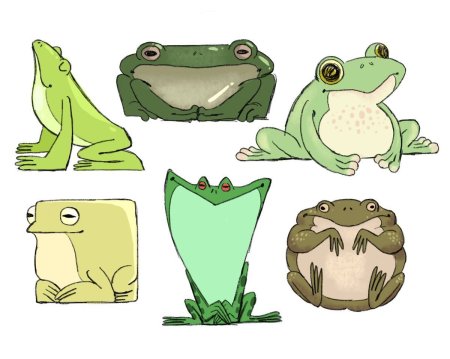 Наклейка - лягушка
