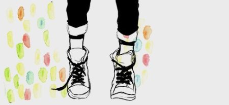 Ноги в кроссовках рисунок