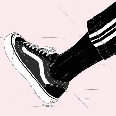 Нарисовать ногу в кроссовке