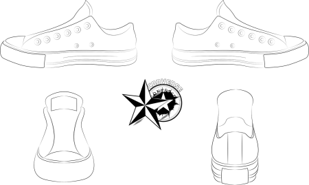 Кеды референс спереди